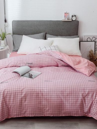 Duvet Cover White Plaid Bed Cover for Kids Adults Single Double Bed Bedroom Use (No Pillowcase) XF719-29 - Image 7