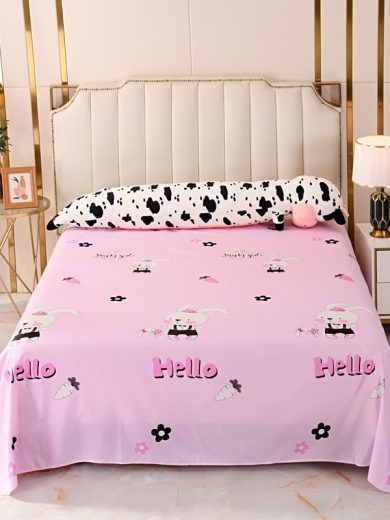 Frosted Aloe Cotton Single Piece Bed Sheet Pure Cotton Texture Student Dormitory Single Bed Sheet Home Bed Sheet