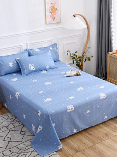 Frosted Aloe Cotton Single Piece Bed Sheet Pure Cotton Texture Student Dormitory Single Bed Sheet Home Bed Sheet - Image 5