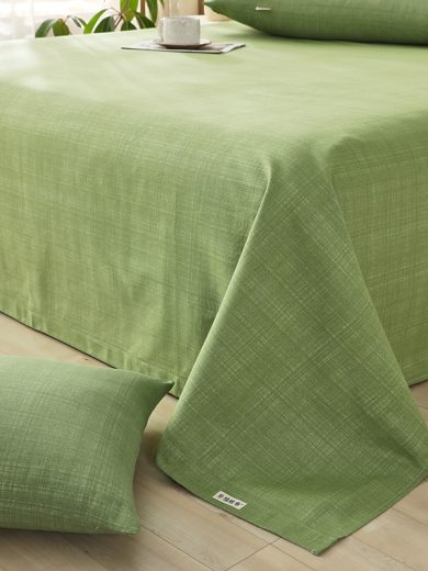 Premium Cotton Coarse Cloth Bed Sheet Set Linen Super Soft Skin-friendly Queen/King/Dual Size Bedsheets and Pillowcase Sheets - Image 4