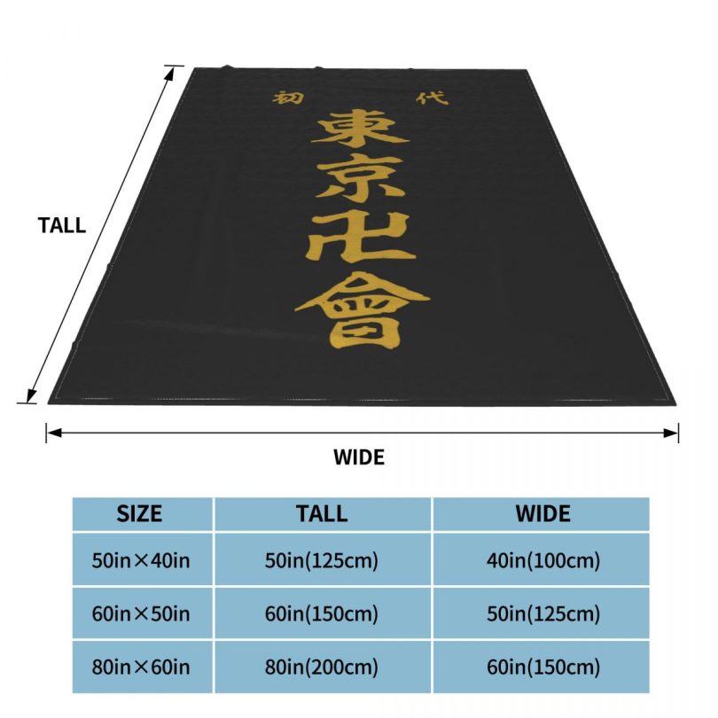 Tokyo Revengers Anime Manjiro Blankets Manga Takemichi Hanagaki Flannel Throw Blanket Bed Sofa Portable Lightweight Bedspreads - Image 3